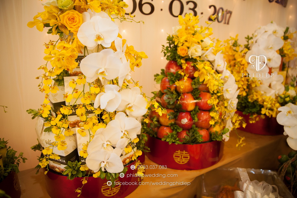 tráp ăn hỏi cao cấp phi diep wedding