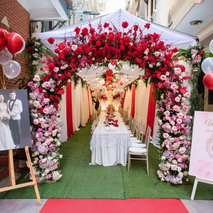 Bố Trí Lều Trong Tiệc Cưới Đẹp - Độc - Lạ                 