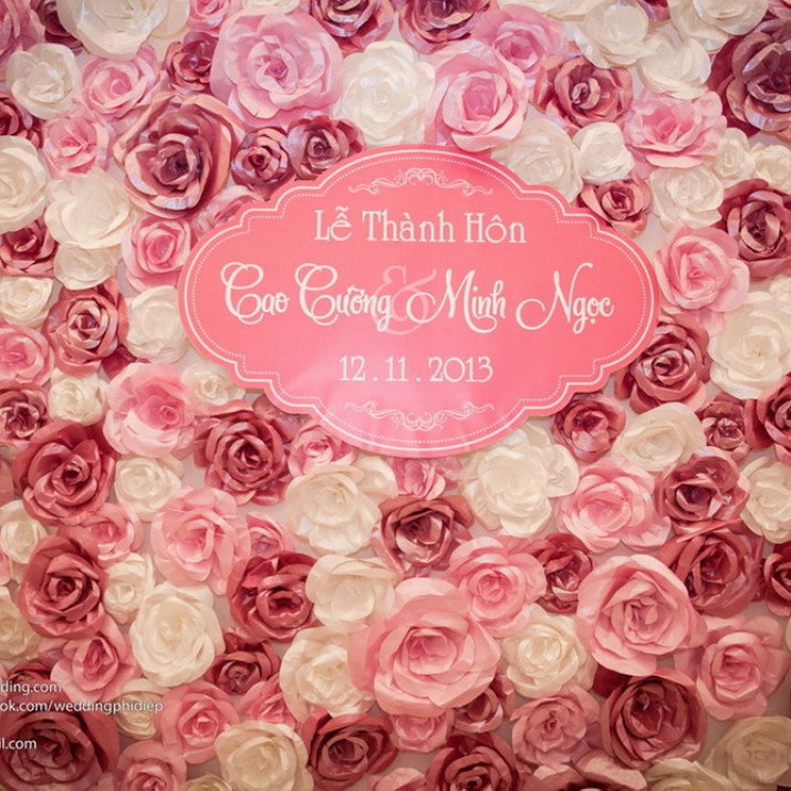 Trang Trí Đám Cưới Độc Đáo Bằng Hoa Giấy Cho Ngày Trọng Đại                    