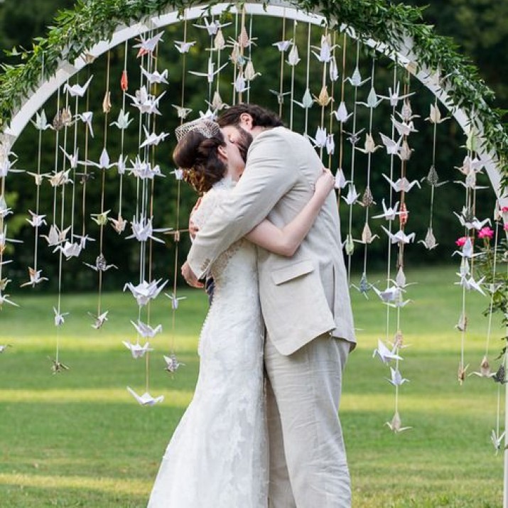 Đám Cưới Độc Đáo Cùng Nghệ Thuật Xếp Giấy Origami                  