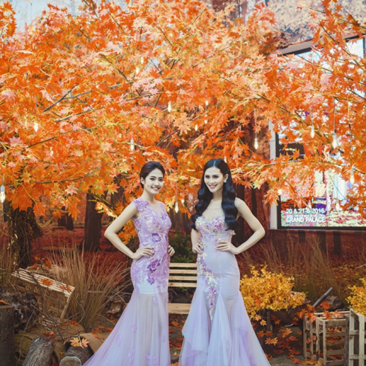 Ninh Hoàng Ngân Và Lê Sang Quyến Rũ Với Váy Cưới Tím             