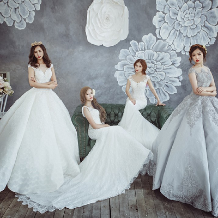 Váy Cưới Bồng Bềnh Phong Cách Công Chúa Dành Cho Cô Dâu             