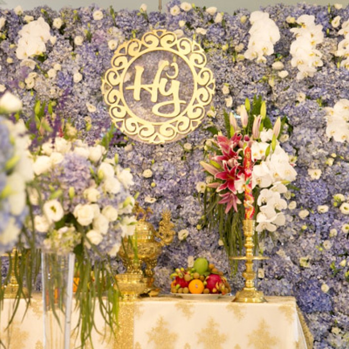 Lộng Lẫy Trang Trí Đám Cưới Tại Nhà Với Hoa Cẩm Tú Cầu                   