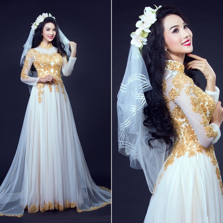 Gợi Ý Cách Chọn Vải May Áo Dài Cưới Cho Cô Dâu              