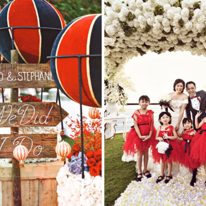 Cách Kết Hợp Tông Màu Xanh - Đỏ Trong Trang Trí Tiệc Cưới Mùa Xuân                 