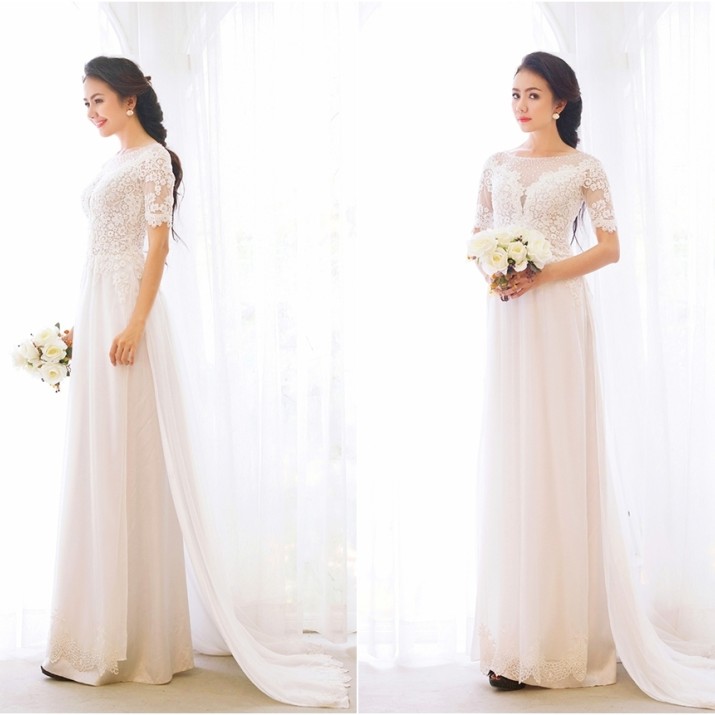 Áo Dài Đám Cưới Và Áo Dài Ăn Hỏi Giống Hay Khác Nhau               