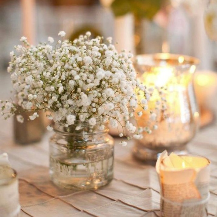 14 Ý Tưởng Trang Trí Bàn Tiệc Cưới Với Hoa Baby Đẹp Miễn Chê                  