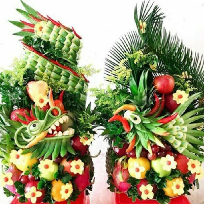 Giới Thiệu Mâm Quả Rồng Phụng Đẹp Cho Ngày Cưới Hỏi                   