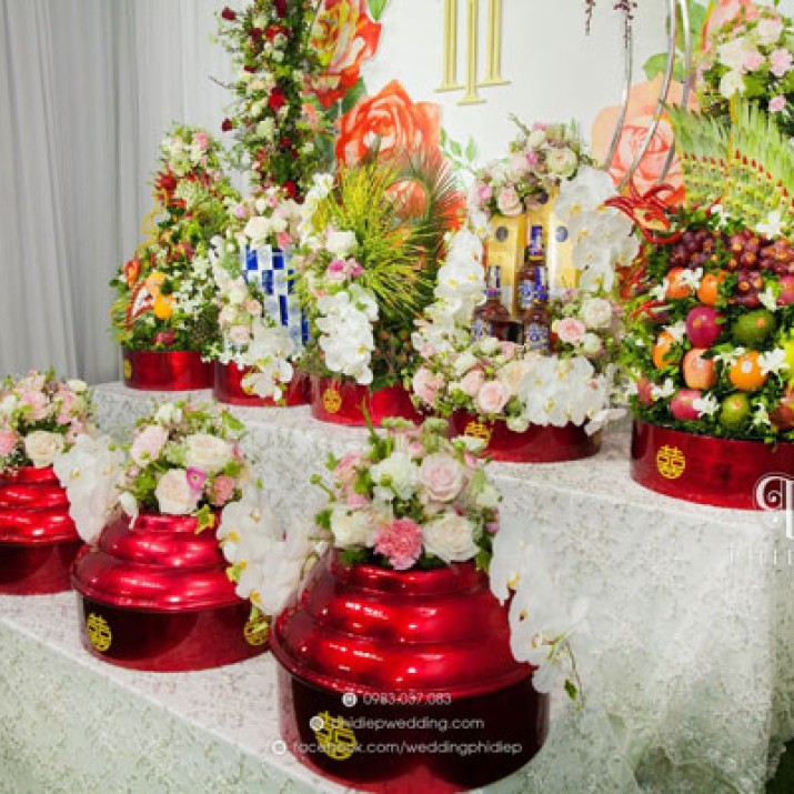 Ý Nghĩa Và Các Cách Bày Biện Trang Trí Tráp Trầu Cau Trong Lễ Ăn Hỏi                