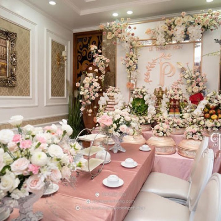 Trang Trí Lễ Ăn Hỏi Tại Nhà Gái        