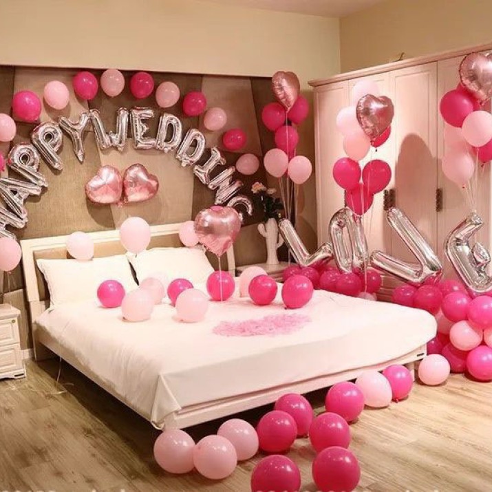 [Mãn Nhãn] Mẫu Trang Trí Phòng Cưới Bằng Bóng Bay Đẹp              