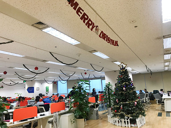 trang trí noel công ty
