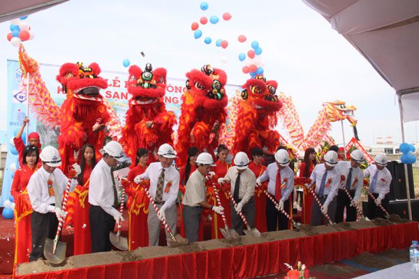 tổ chức lễ khởi công động thổ