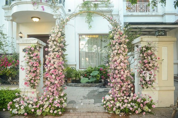 mẫu cổng hoa cưới đẹp