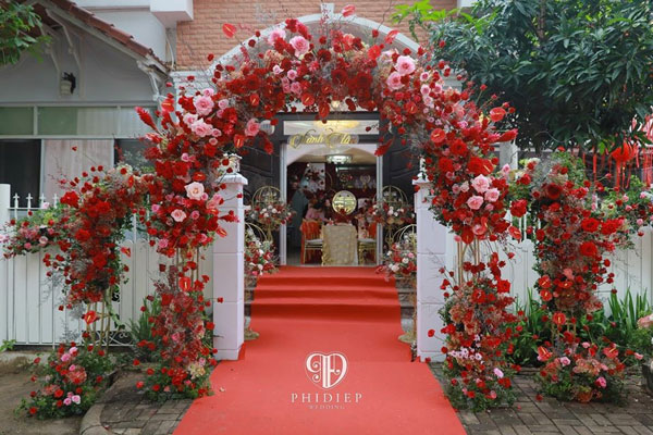 mẫu cổng hoa cưới đẹp