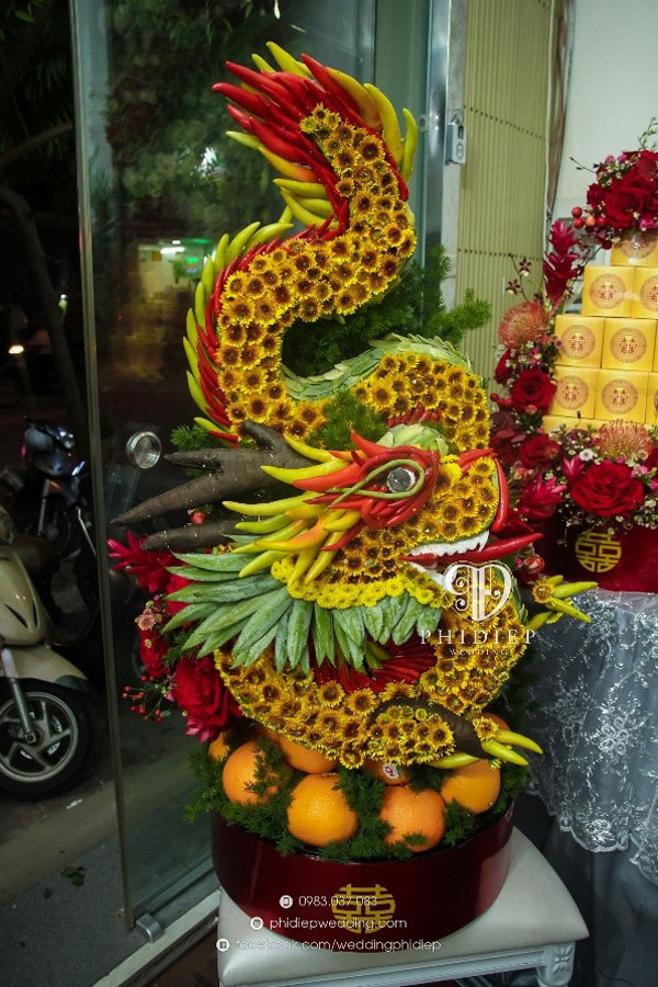 tráp hoa quả kết rồng