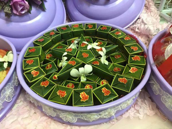 các mâm quả trong lễ cưới