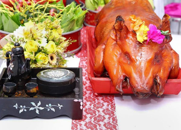 các mâm quả trong lễ cưới
