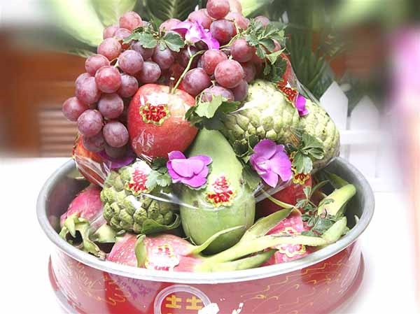 mâm quả đám hỏi miền tây gồm những gì
