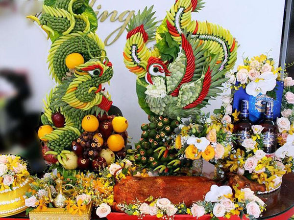 mâm quả trái cây ngày cưới
