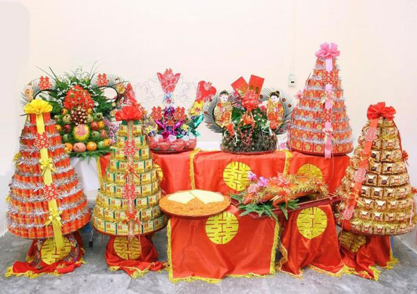 mâm tráp ăn hỏi truyền thống